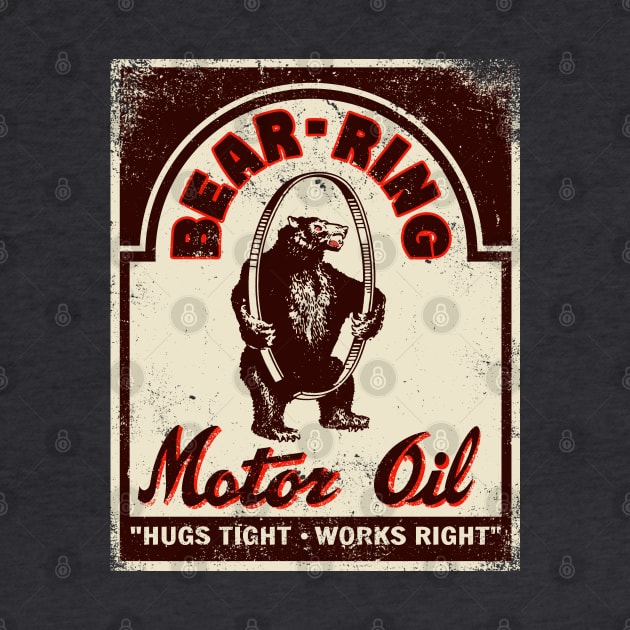 Vintage Bear-Ring Motor Oil by StudioPM71